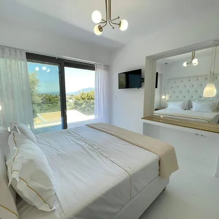 Villa Ouranos - Luxurius Modern Villa Pool, Close To The Beach Agios Ioannis  Exterior photo