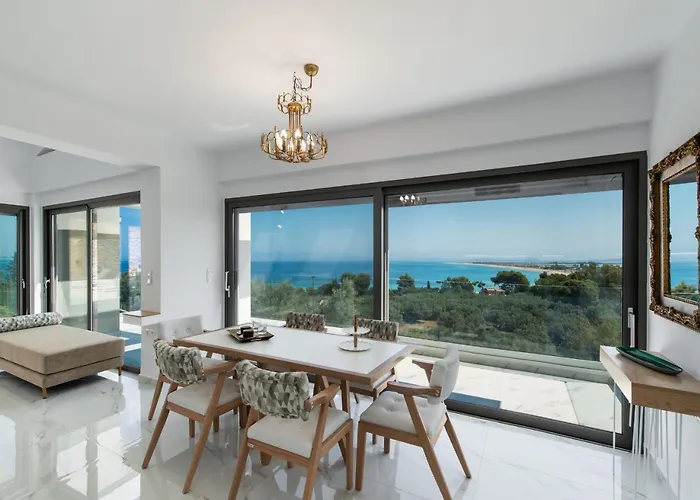 Villa Ouranos - Luxurius Modern Villa Pool, Close To The Beach